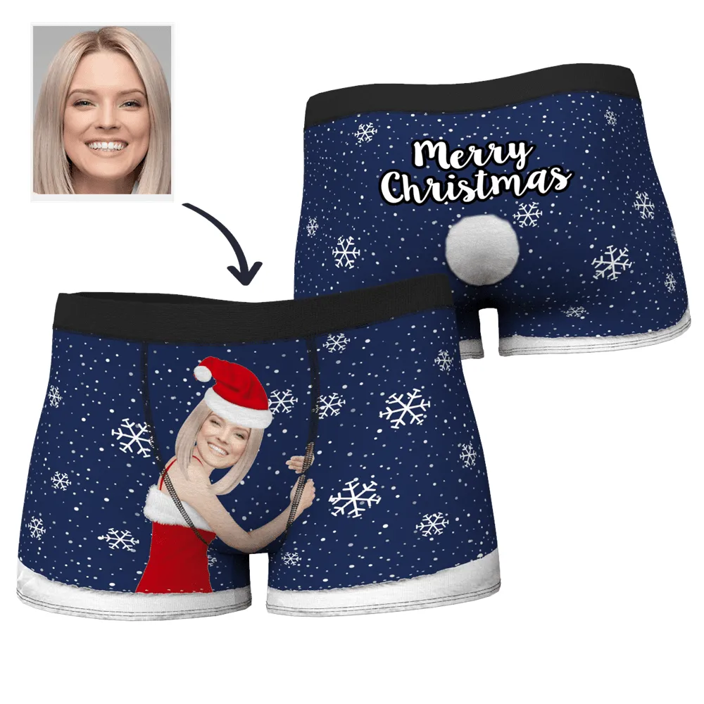 Christmas Gifts Men's Christmas Face on Body Boxer