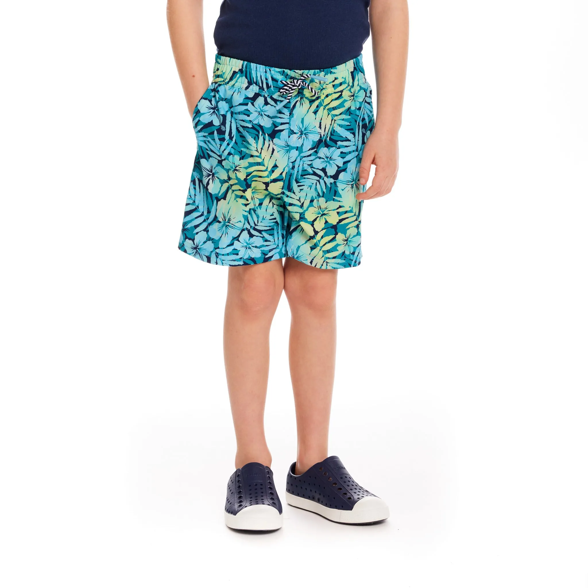 Comfort Stretch Lined Boardshort | Tropical Print