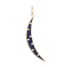 Crescent Moon Lapis