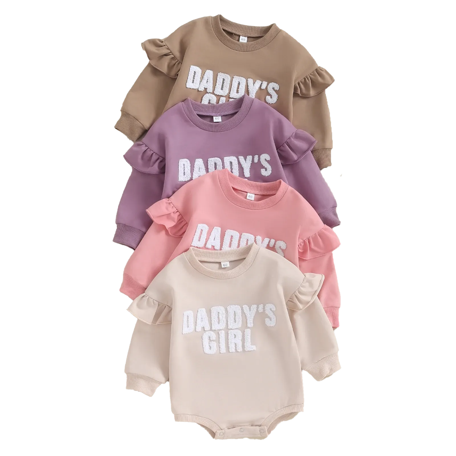 DADDY'S GIRL Ruffle Sleeve Romper