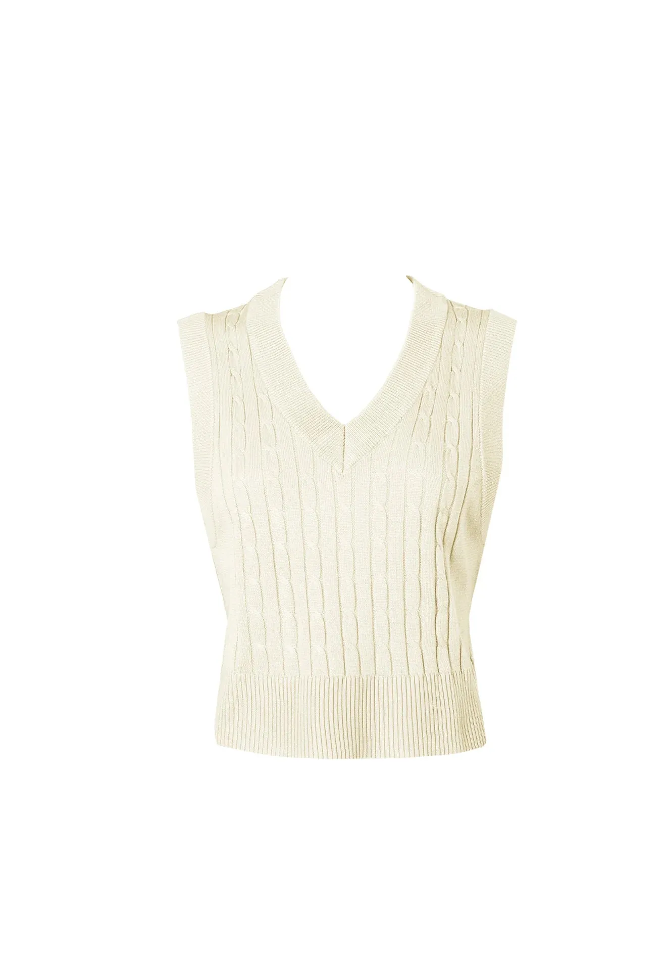 DAISY By VOIR Weave Yarn Knit Vest Top