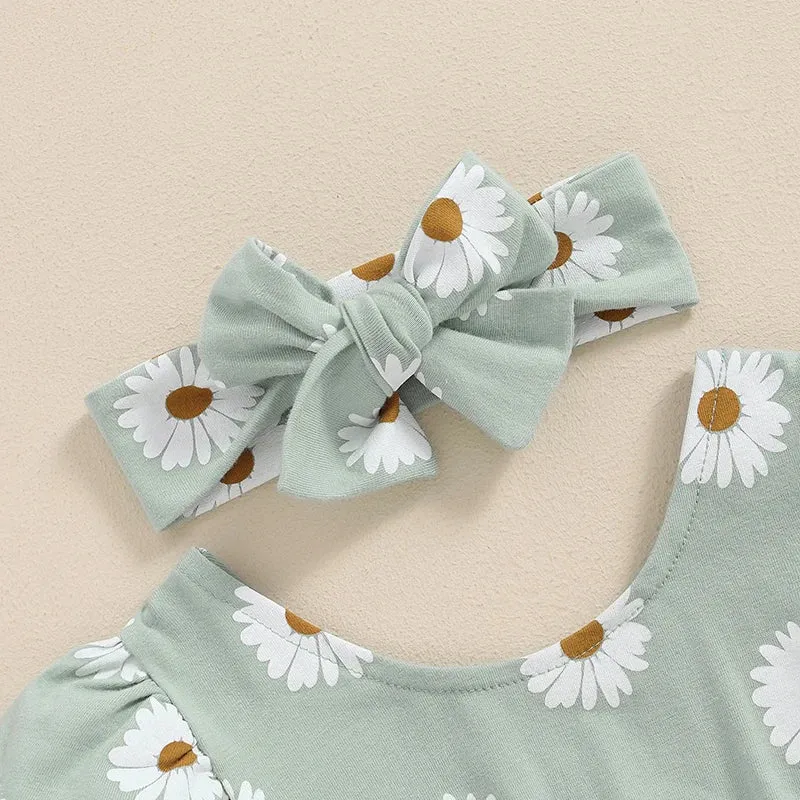 DAISY Puff Sleeve Onesie