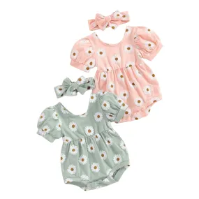 DAISY Puff Sleeve Onesie