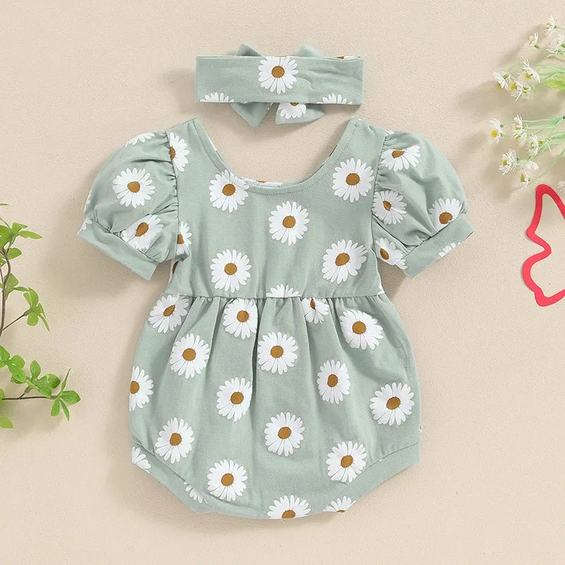 DAISY Puff Sleeve Onesie