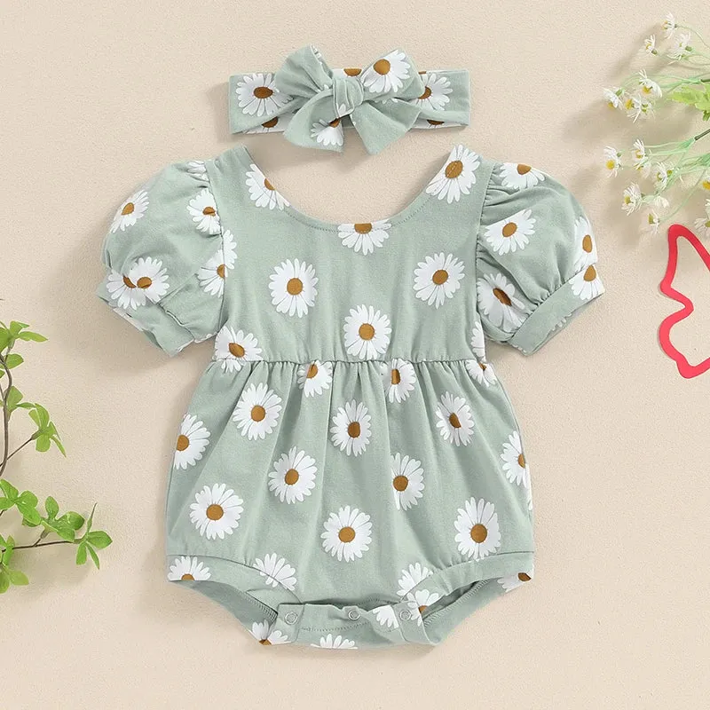 DAISY Puff Sleeve Onesie