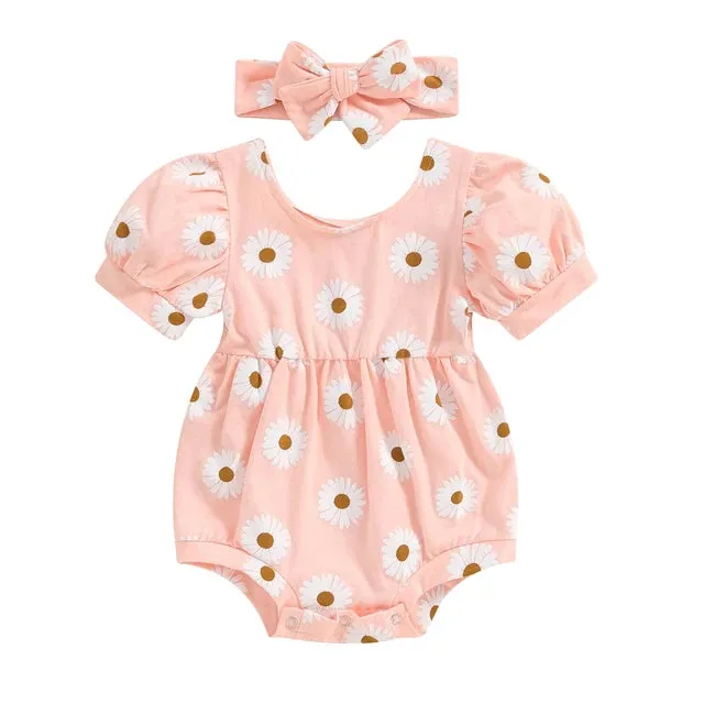 DAISY Puff Sleeve Onesie