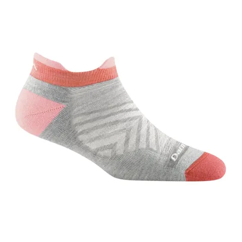 Darn Tough Run Ultra Lightweight Tab No Show Sock with Cushion (Women) - Ash