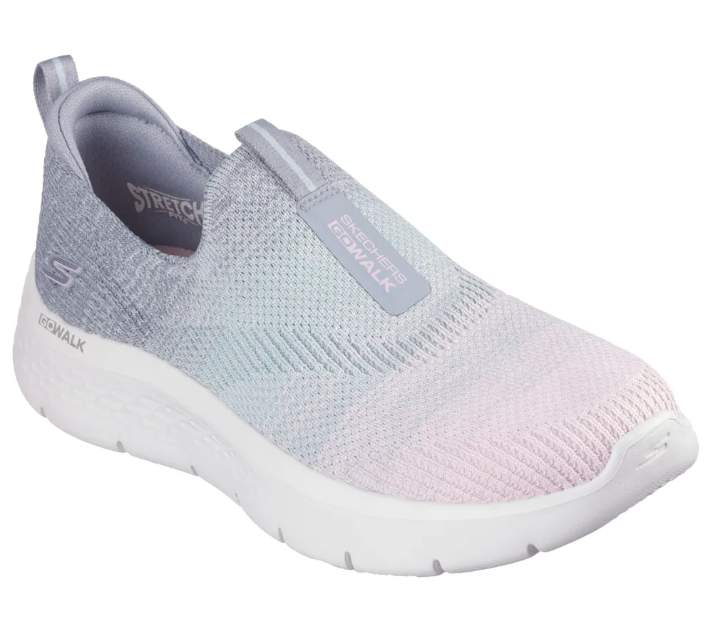 Espadrile sport, dama, SKECHERS GO WALK FLEX-CALI SUNSET 124827-GYMT gri, textil