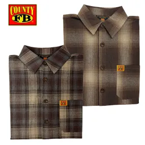 FB County Short Sleeve Checker Flannel Shirt