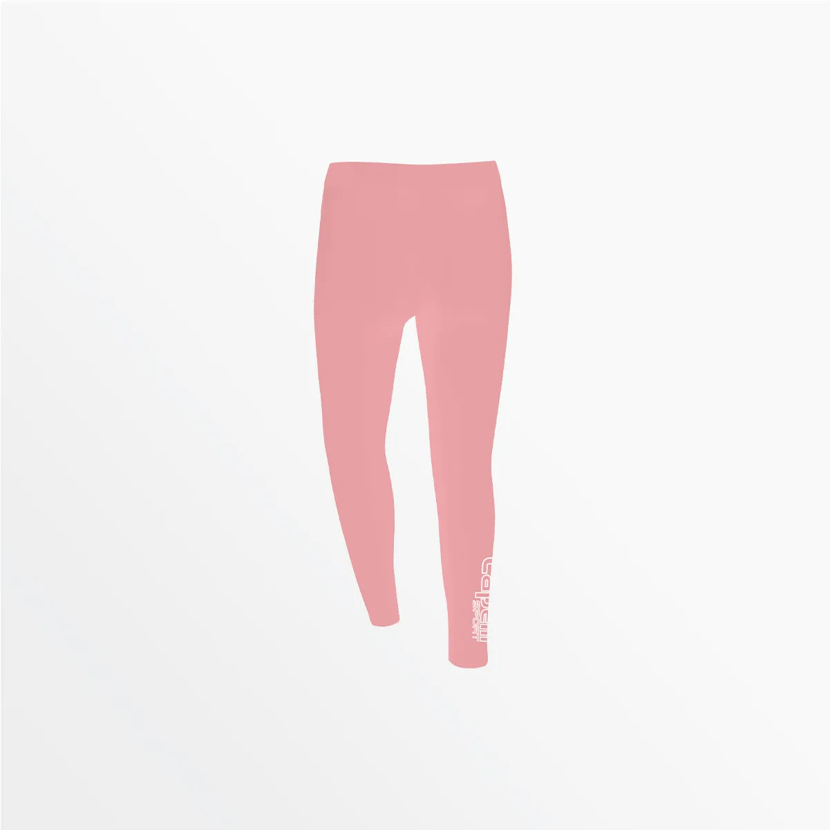 GIRL'S MID RISE LOGO COTTON LEGGINGS