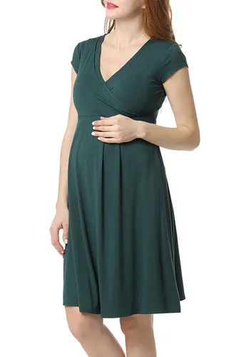 Glow & Grow Women's Ultra Soft Maternity & Nursing Nightgown Dress