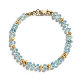 GRADUATED AQUA BRACELET