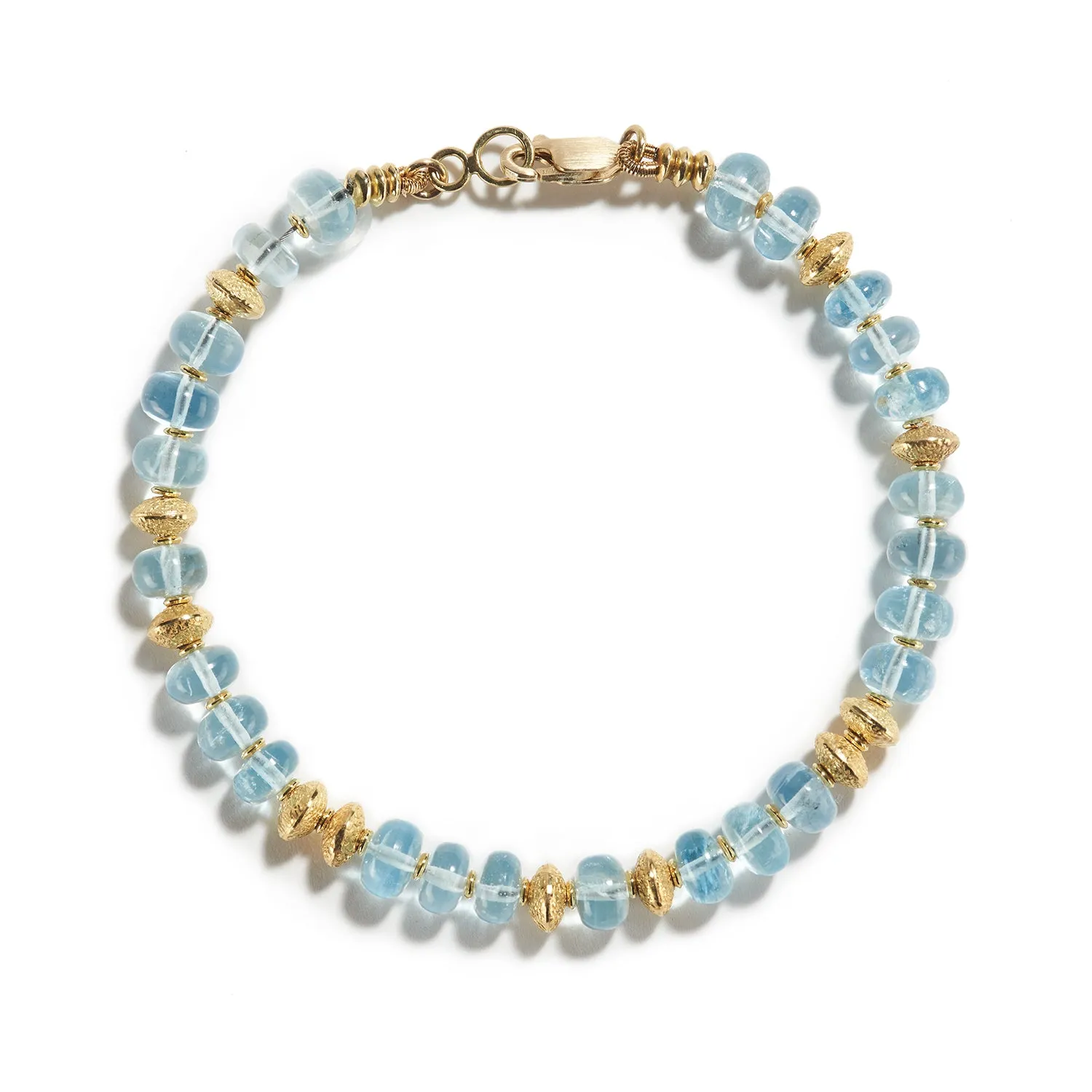 GRADUATED AQUA BRACELET