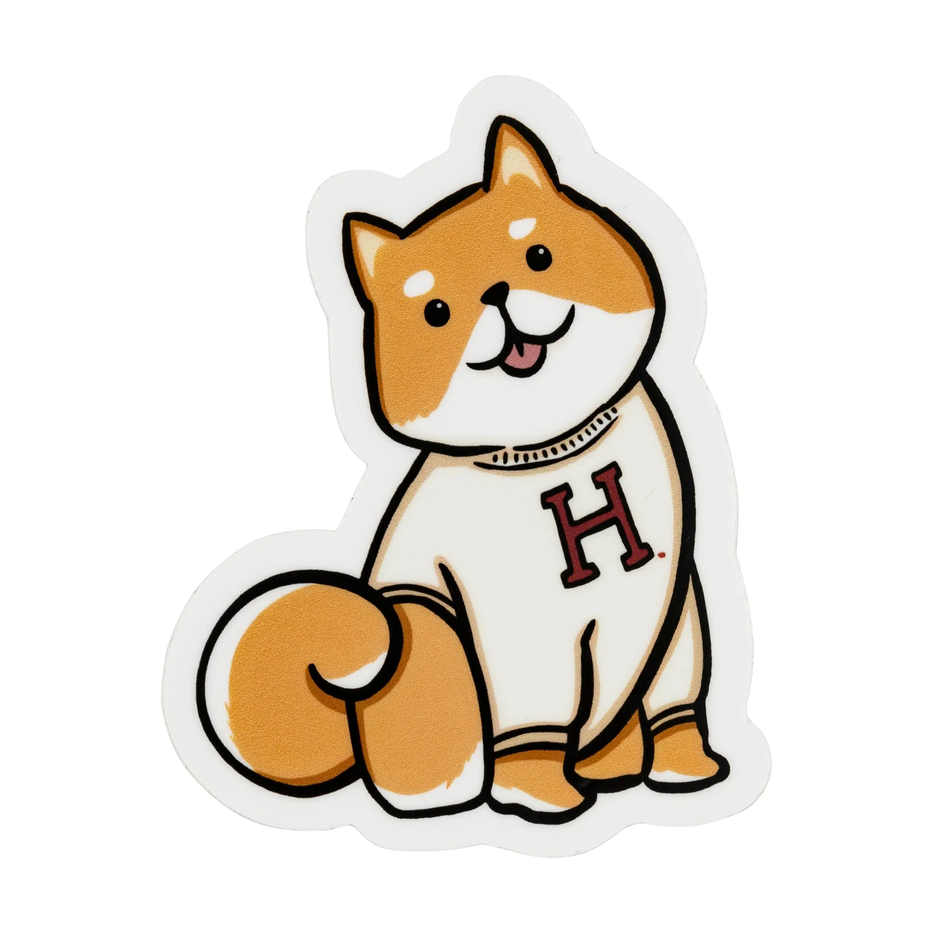 Harvard Shiba Sticker