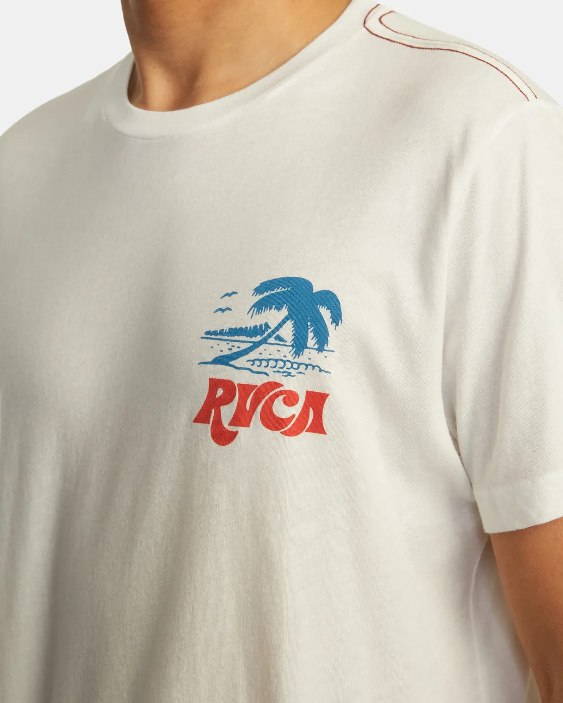 Hawaii RVCA Vacation Tee - Antique White