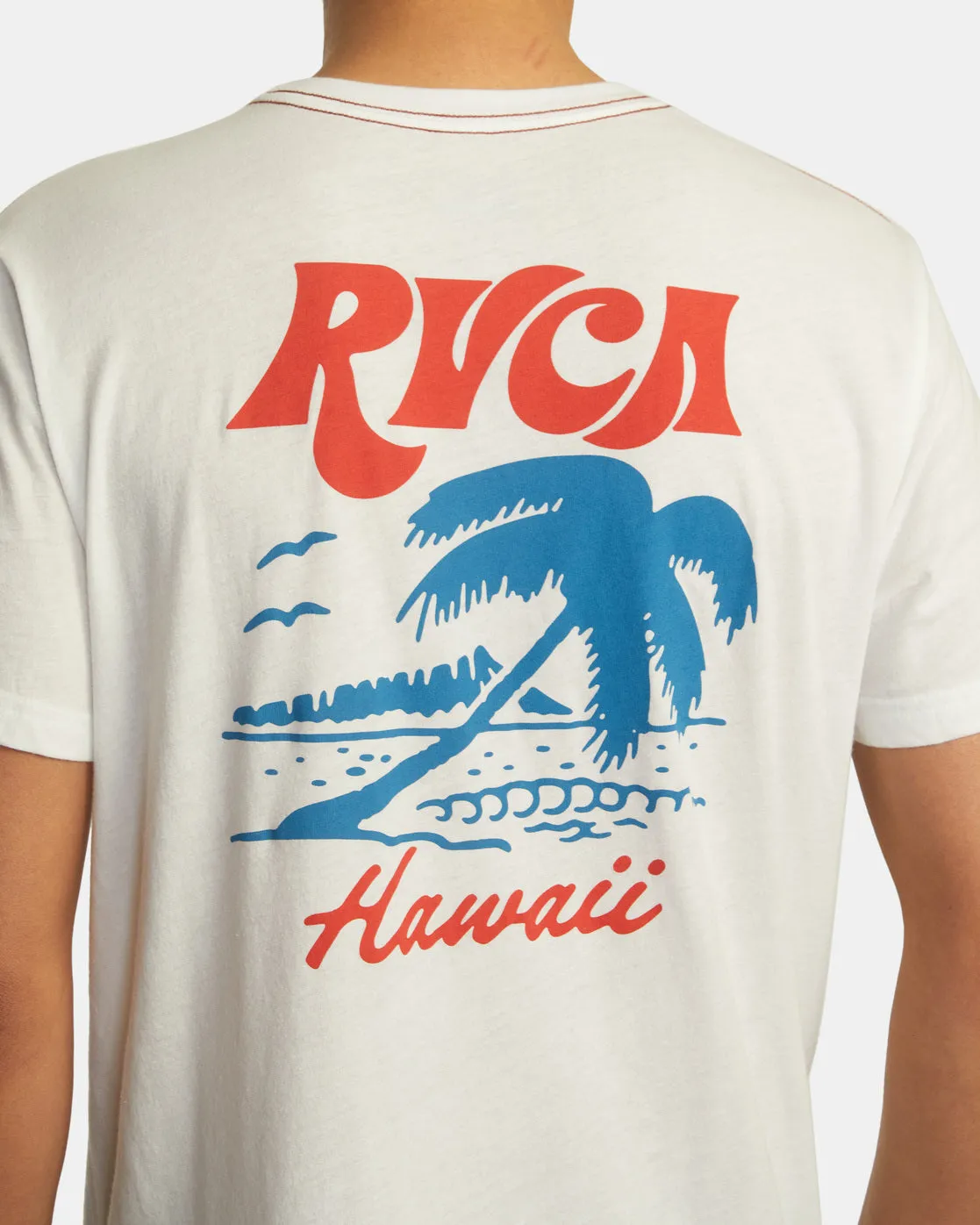 Hawaii RVCA Vacation Tee - Antique White