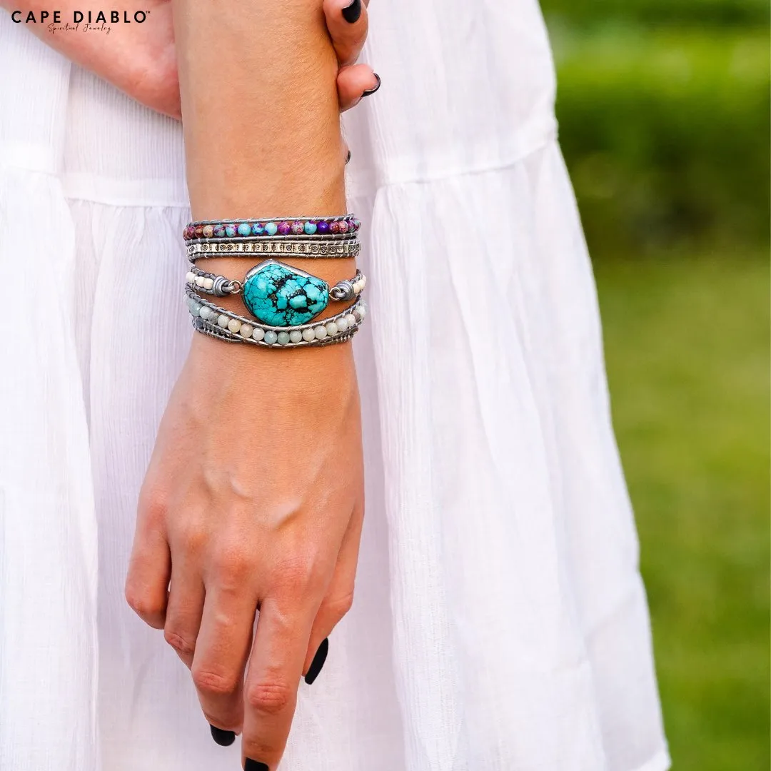 Healing Turquoise Protection Wrap Bracelet