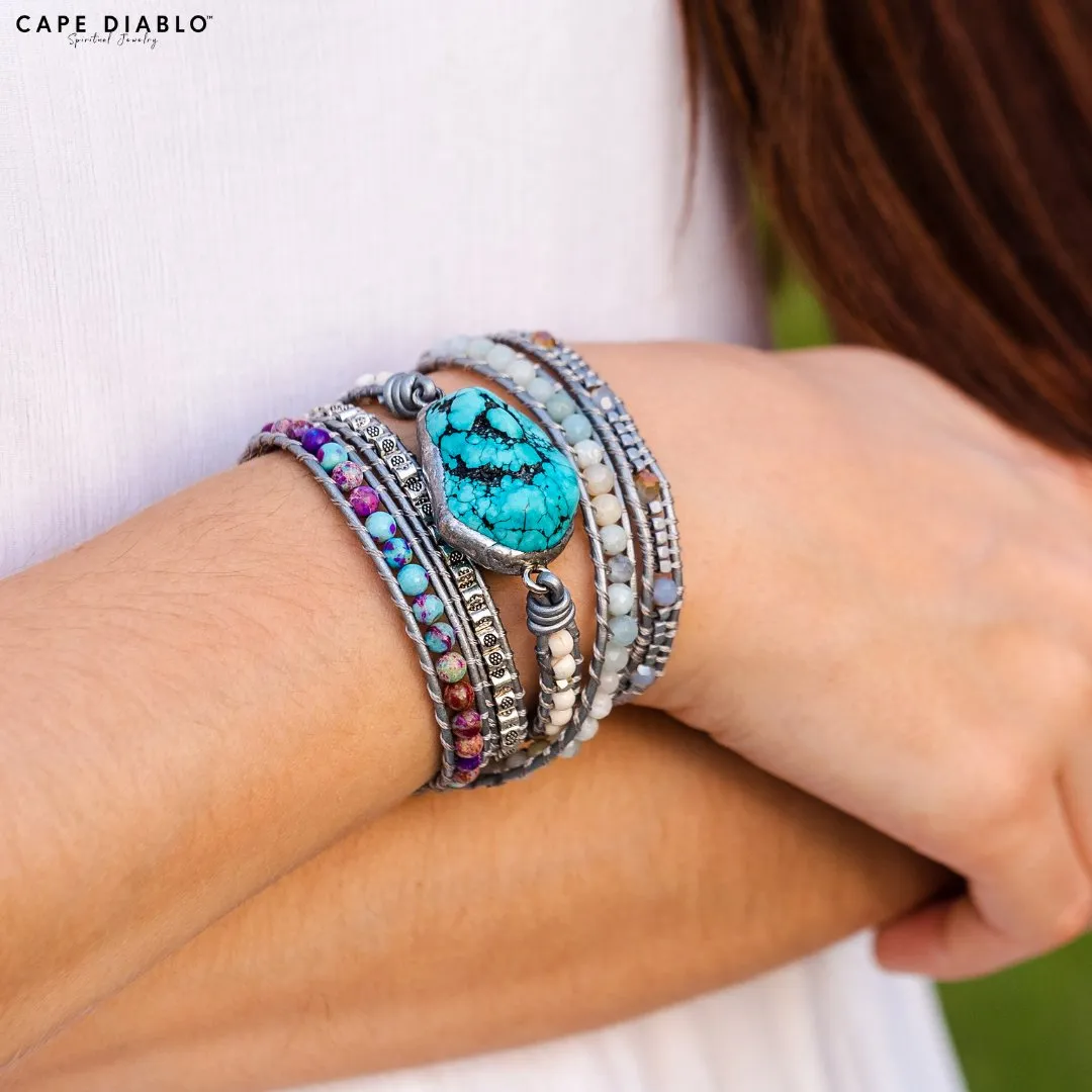 Healing Turquoise Protection Wrap Bracelet