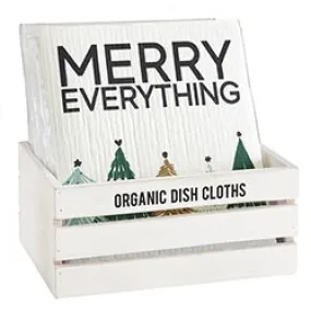 Holiday Organic Dish Cloths in Assorted Designs