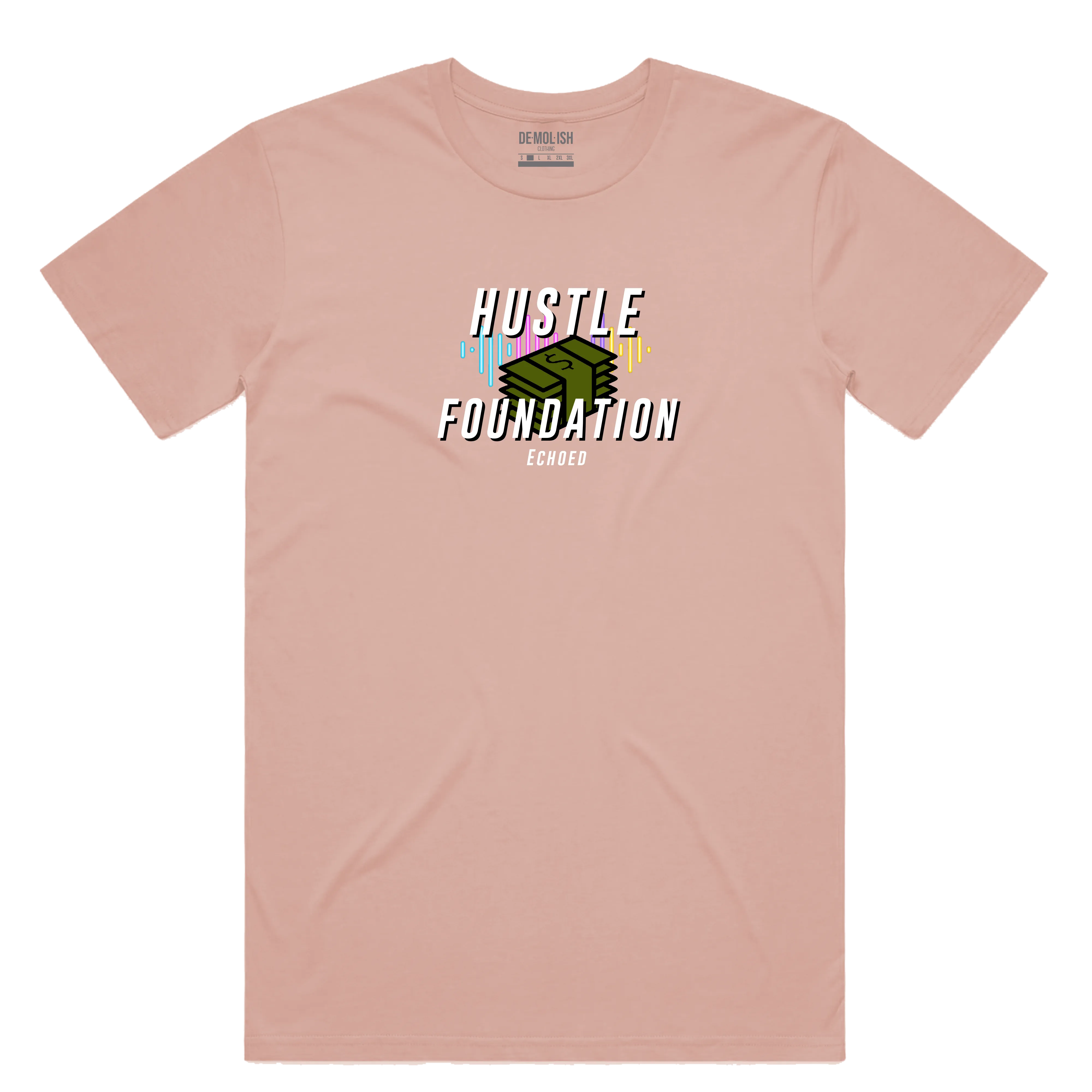 Hustle Foundation Tee (Pink) / D2