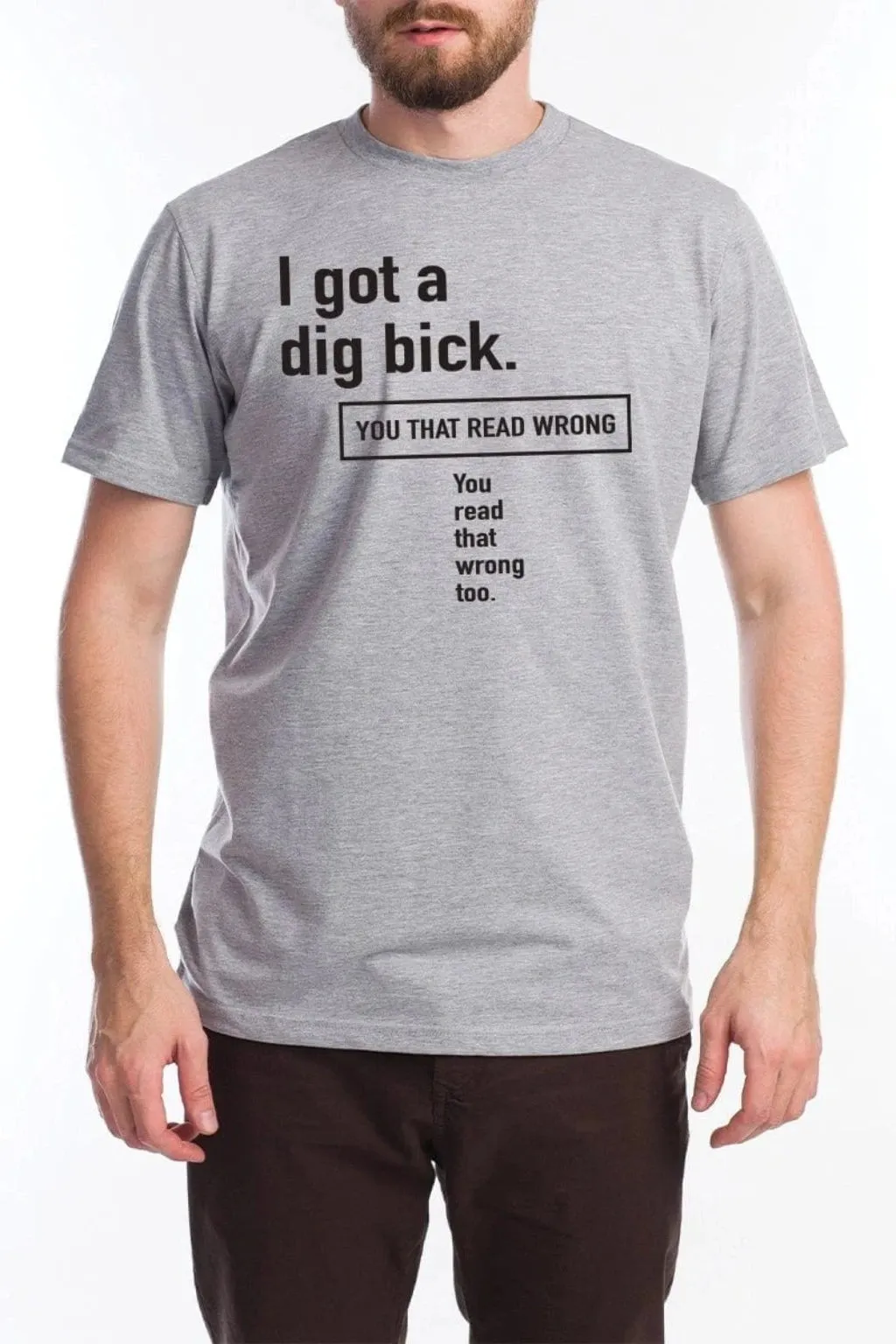 I Got A Dig Bick Short Sleeve Tee - White