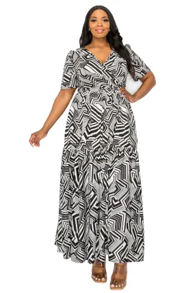 Irina Surplice Maxi Dress