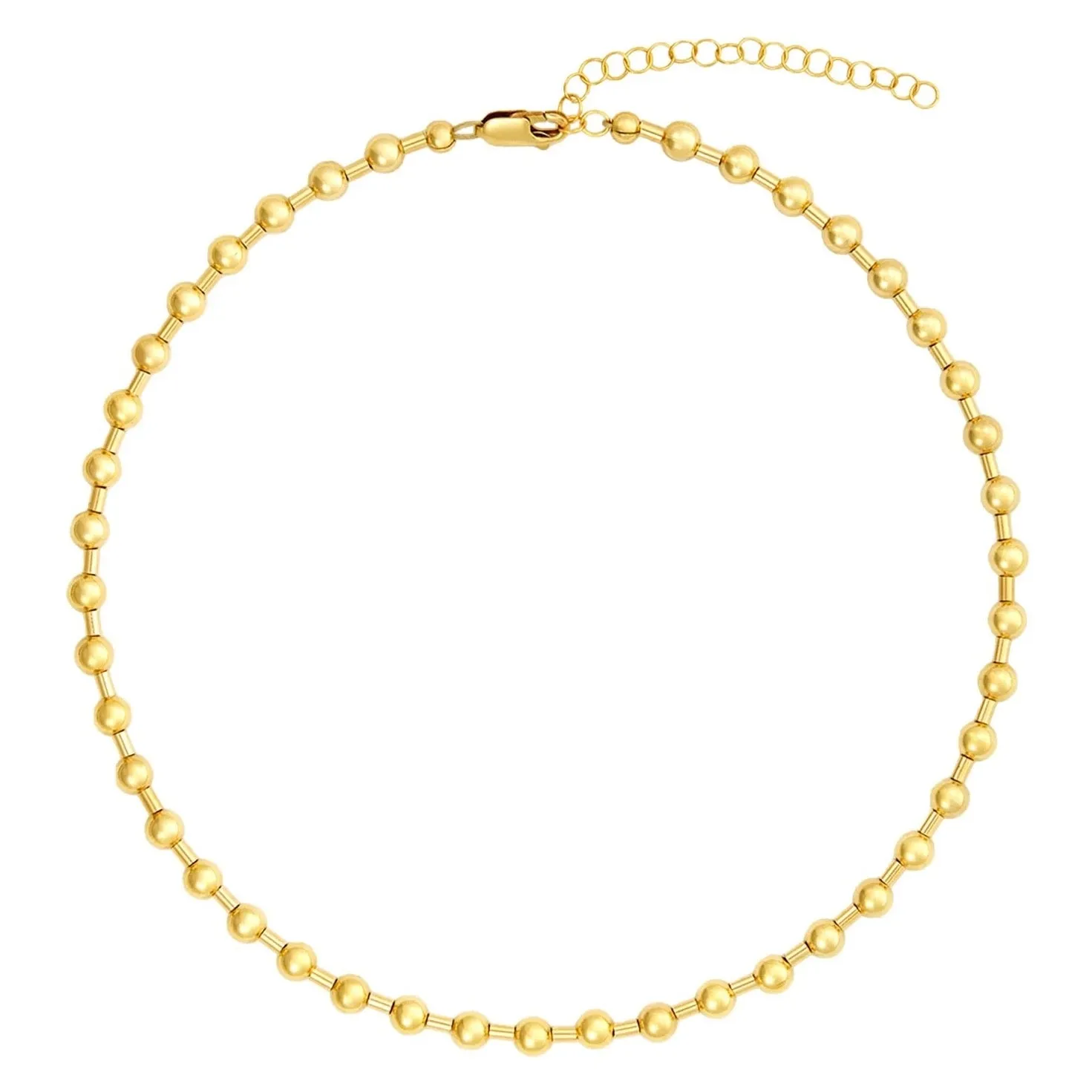 Karen Lazar - Edge Signature Yellow Gold Filled Bead Necklace