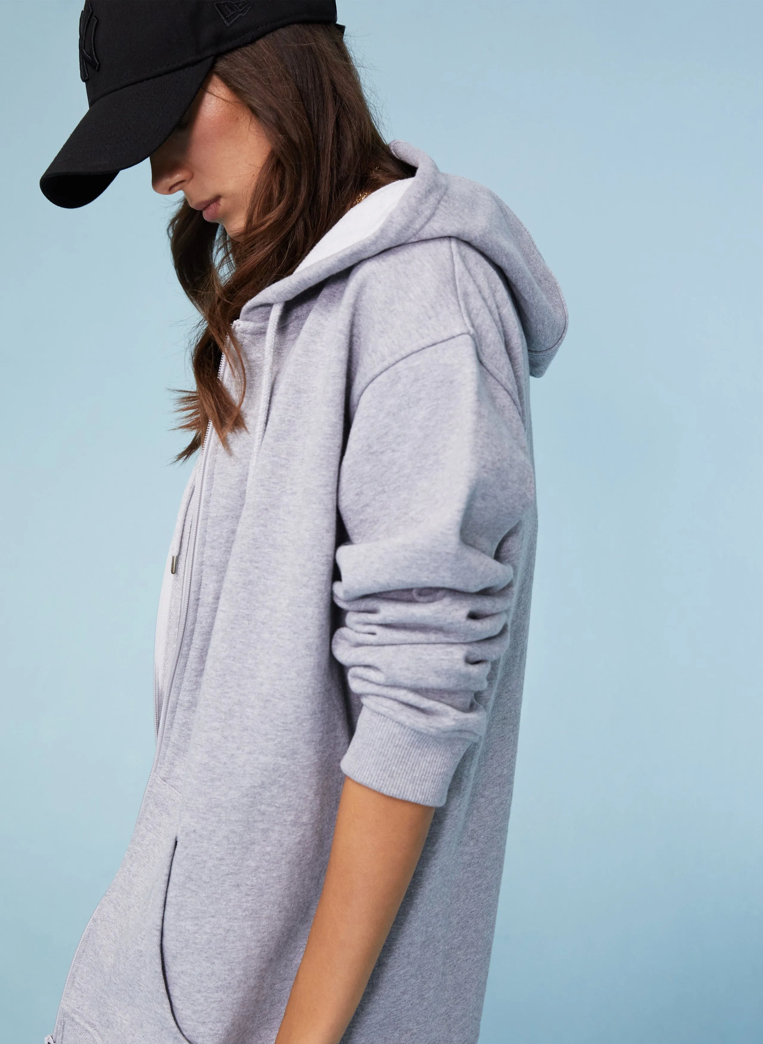 Kelly Organic Cotton Hoodie | Grey Marl