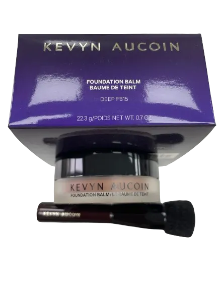 Kevyn Aucoin Foundation Balm with Brush BNIB Deep Fb15 22g