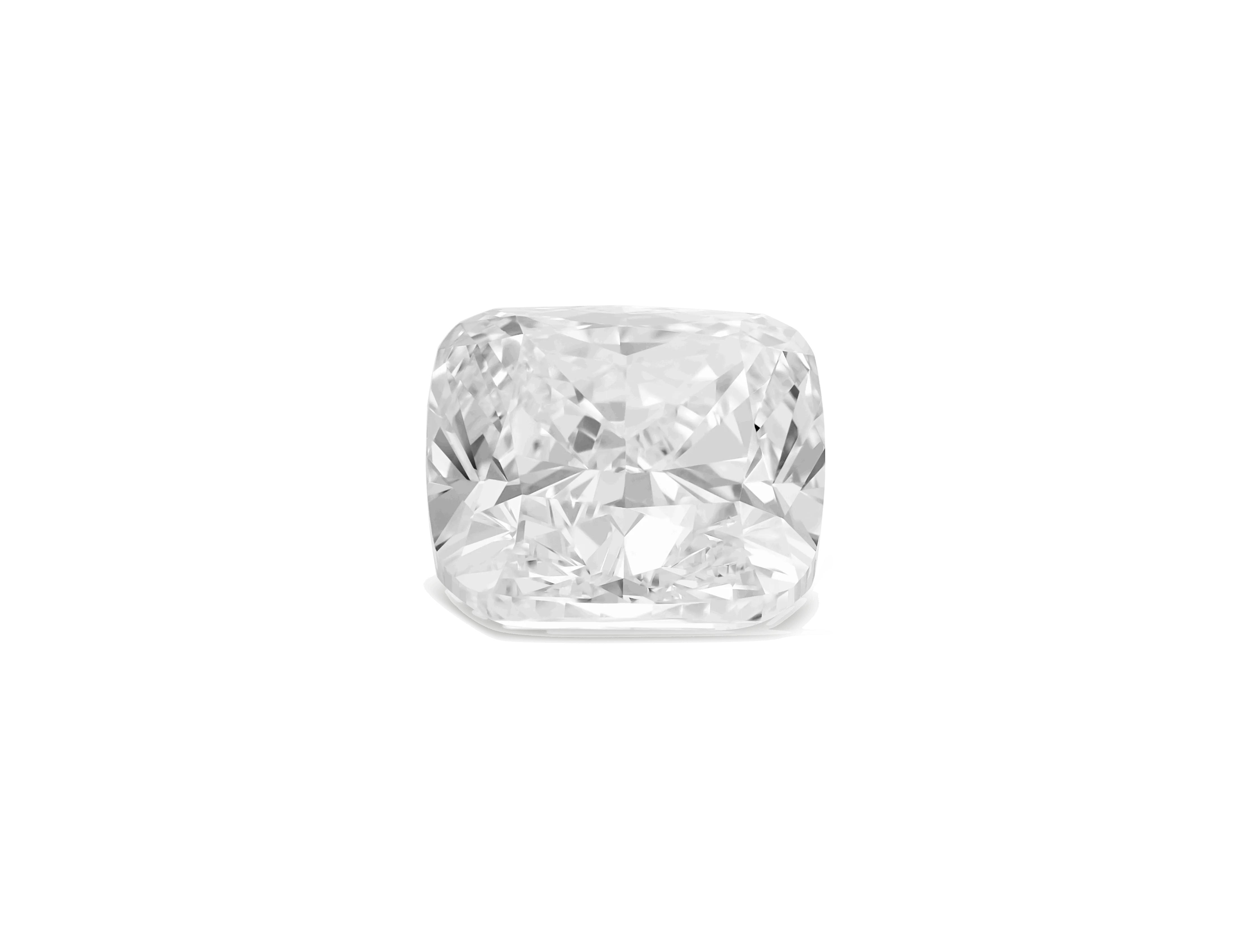 Lab-Grown Loose 3ct. Cushion Cut Diamond | White