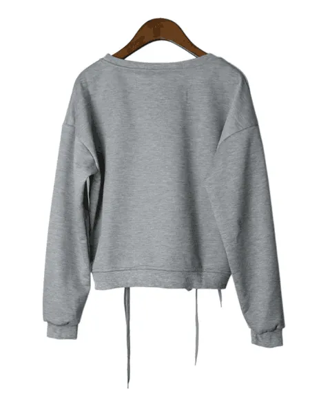 Letter Print Casual Sweatshirt