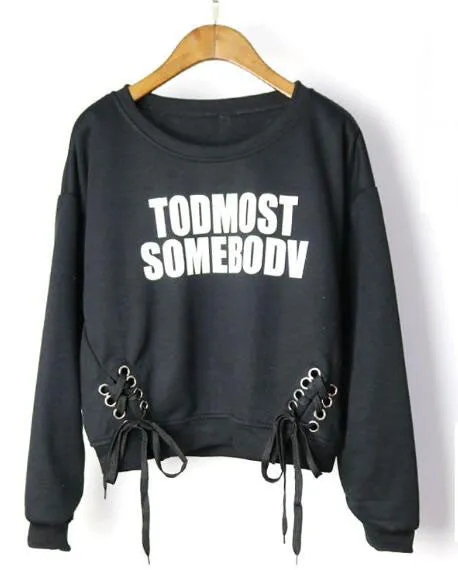 Letter Print Casual Sweatshirt