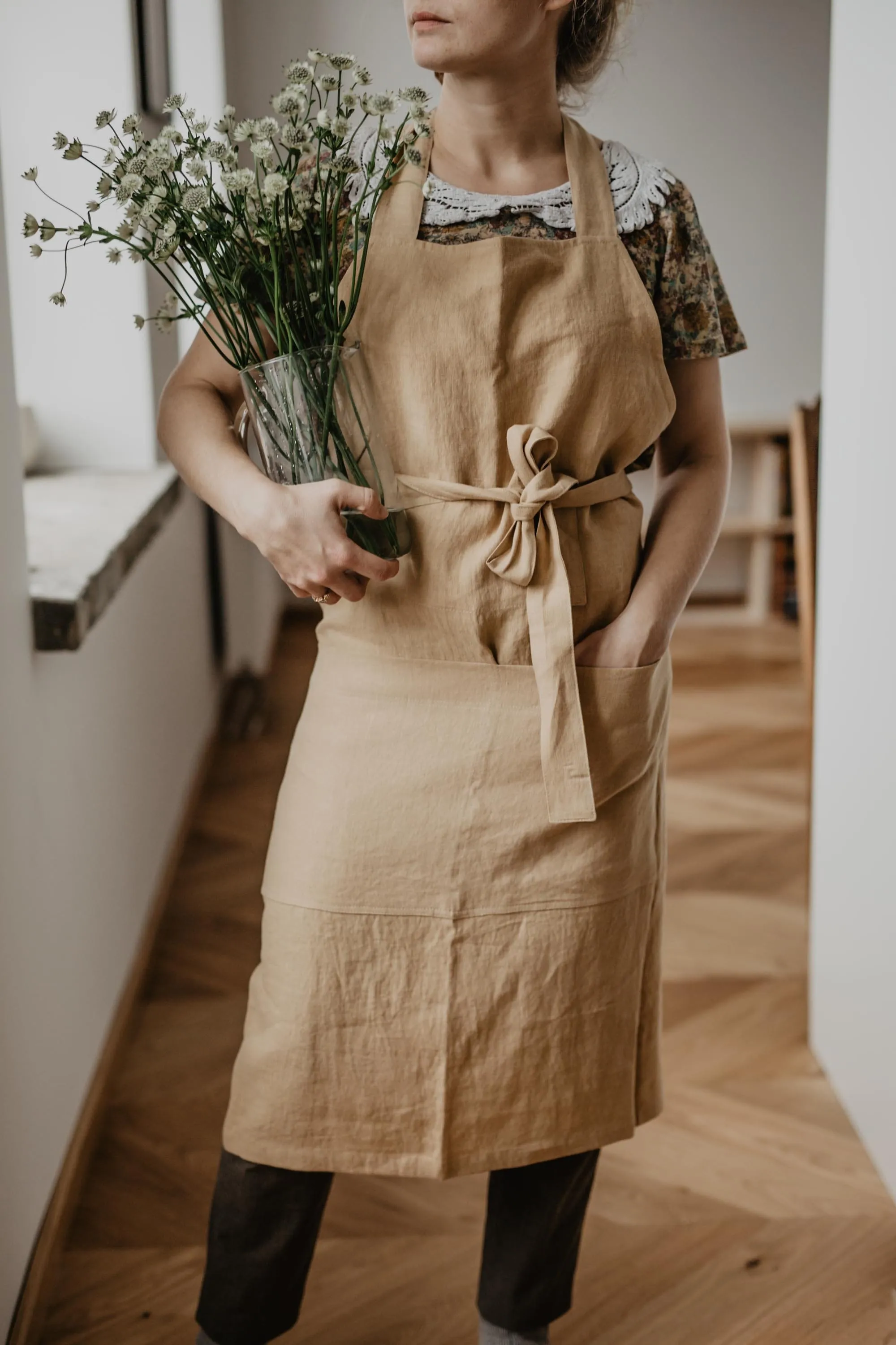 Linen Bib Apron | Multiple Colours