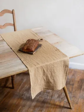 Linen Table Runner | Mustard