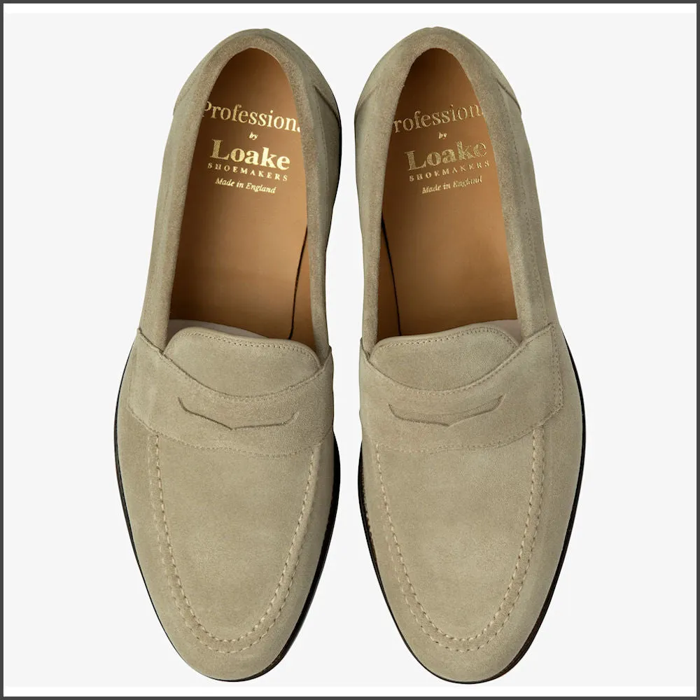 Loake Imperial Sand Suede Penny Loafer*