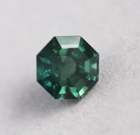 Loose 2.20 Ct Octagon Teal Sapphire