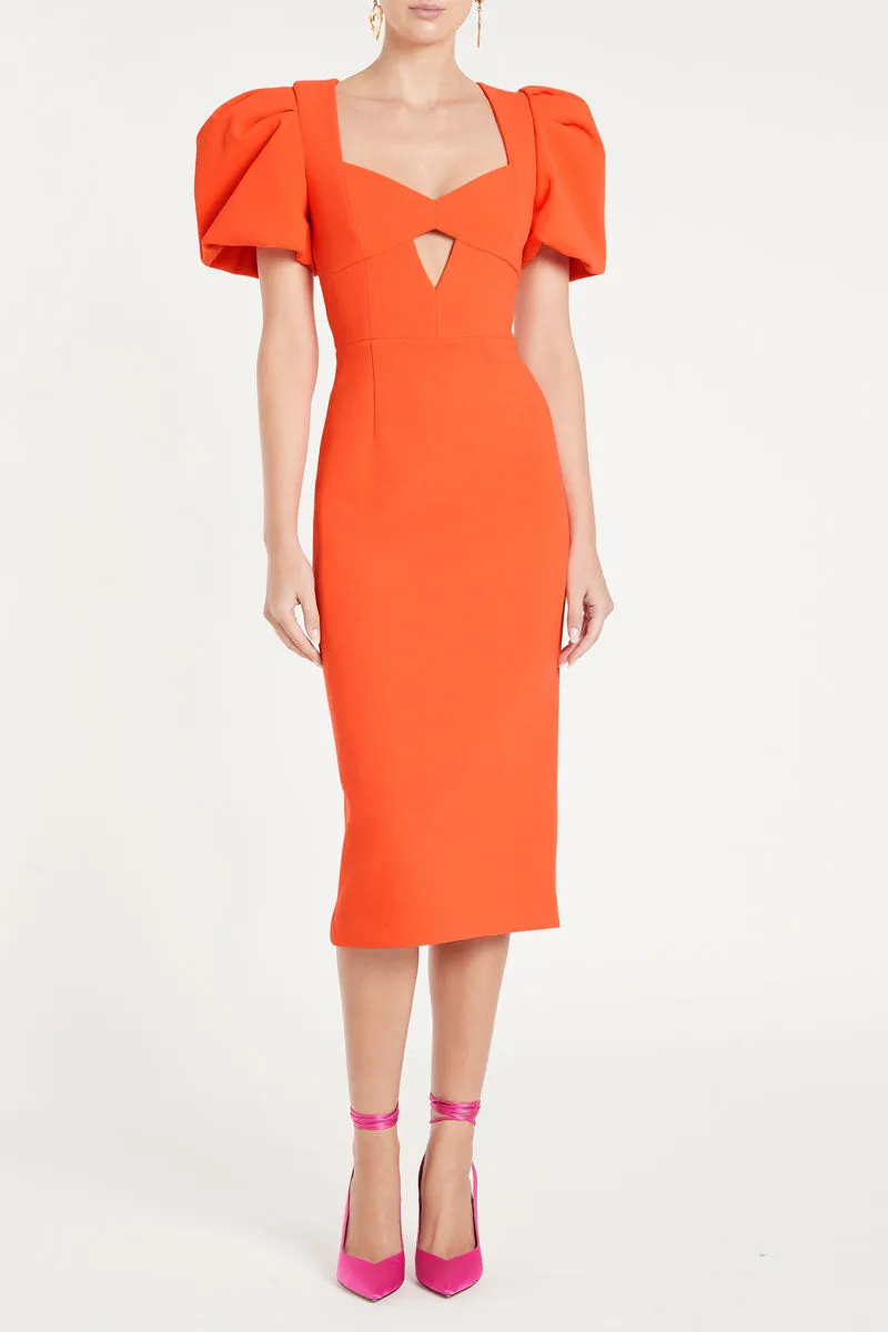 Loretta Puff Sleeve Midi Dress