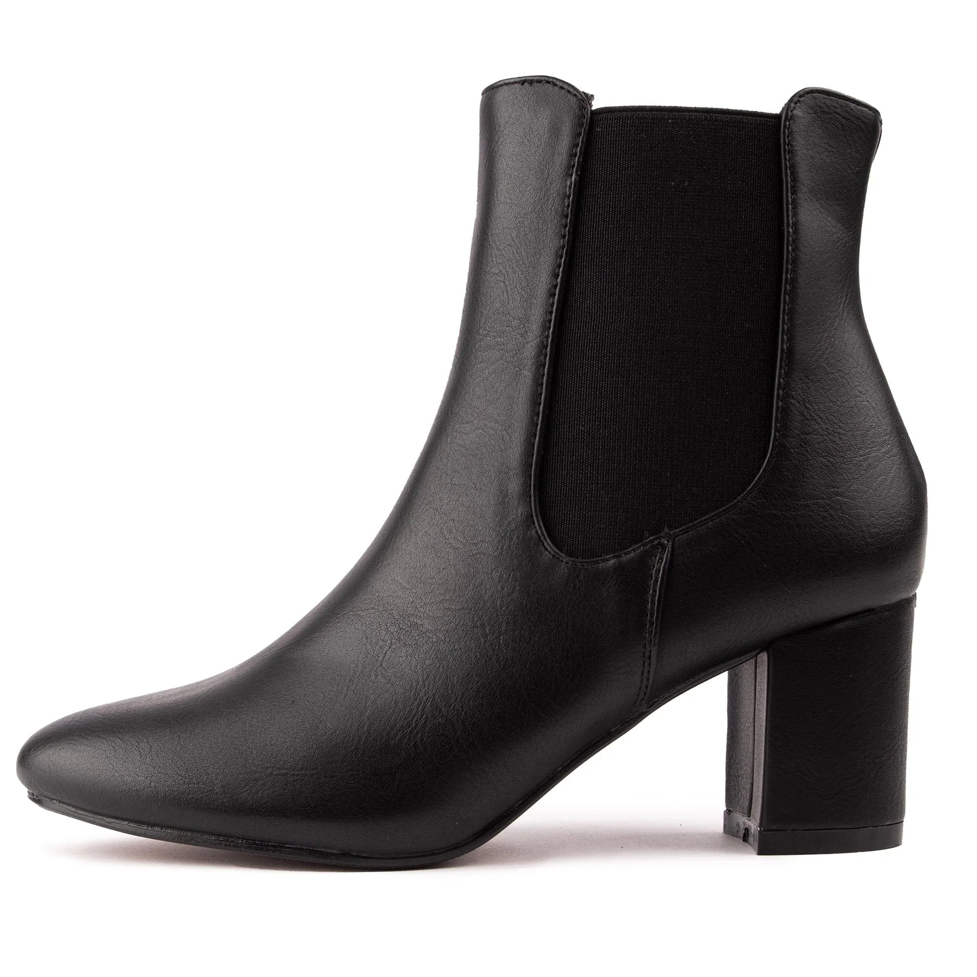 Lychee Women's Vegan Leather Chelsea Boots | Black