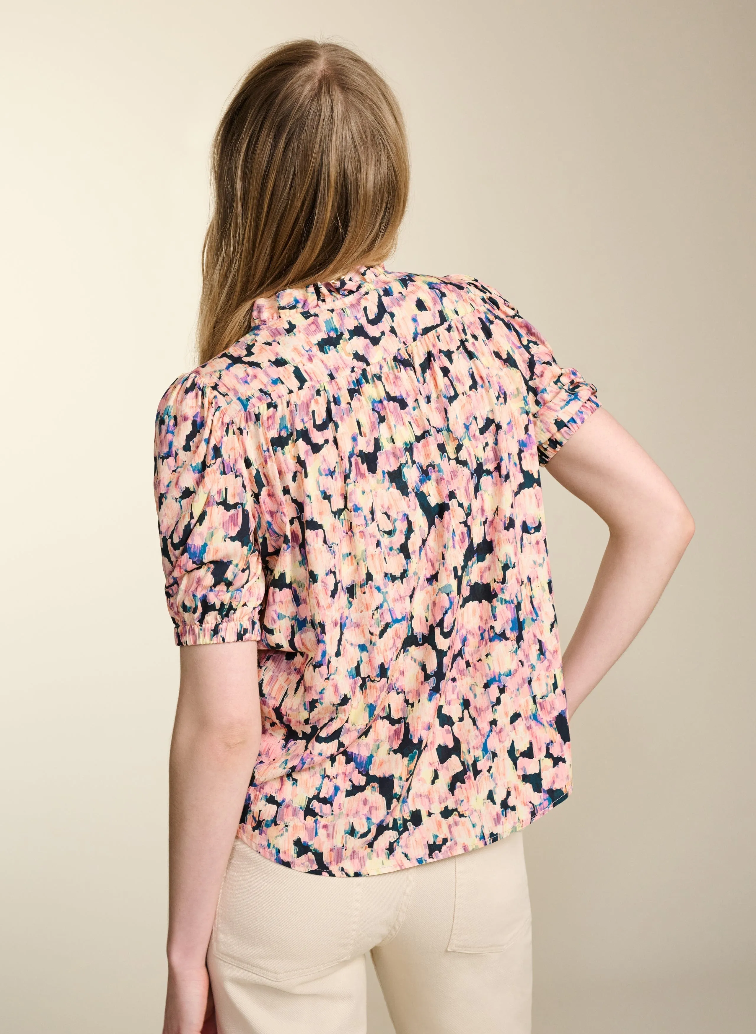 Maria LENZING ECOVERO Blouse | Pink Blur