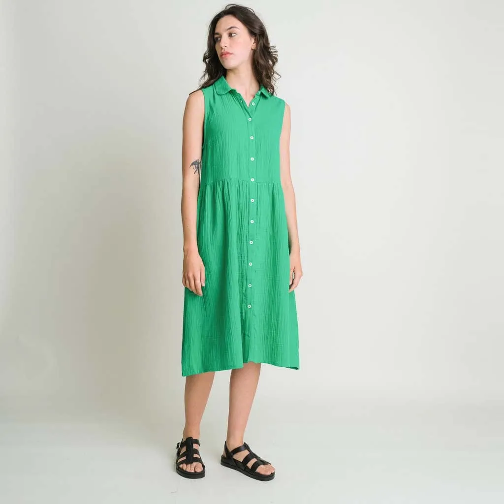 Matilda Cotton Midi Dress | Mint