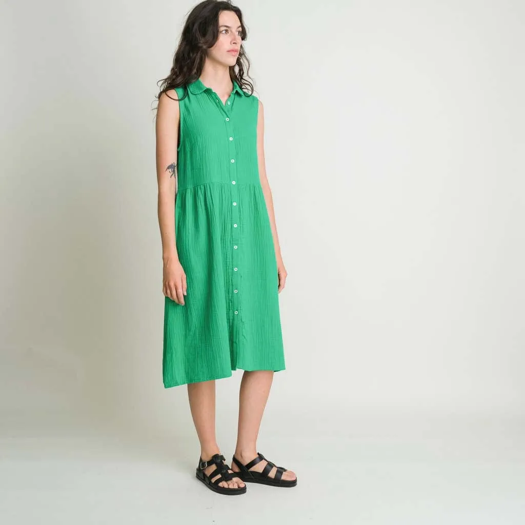 Matilda Cotton Midi Dress | Mint