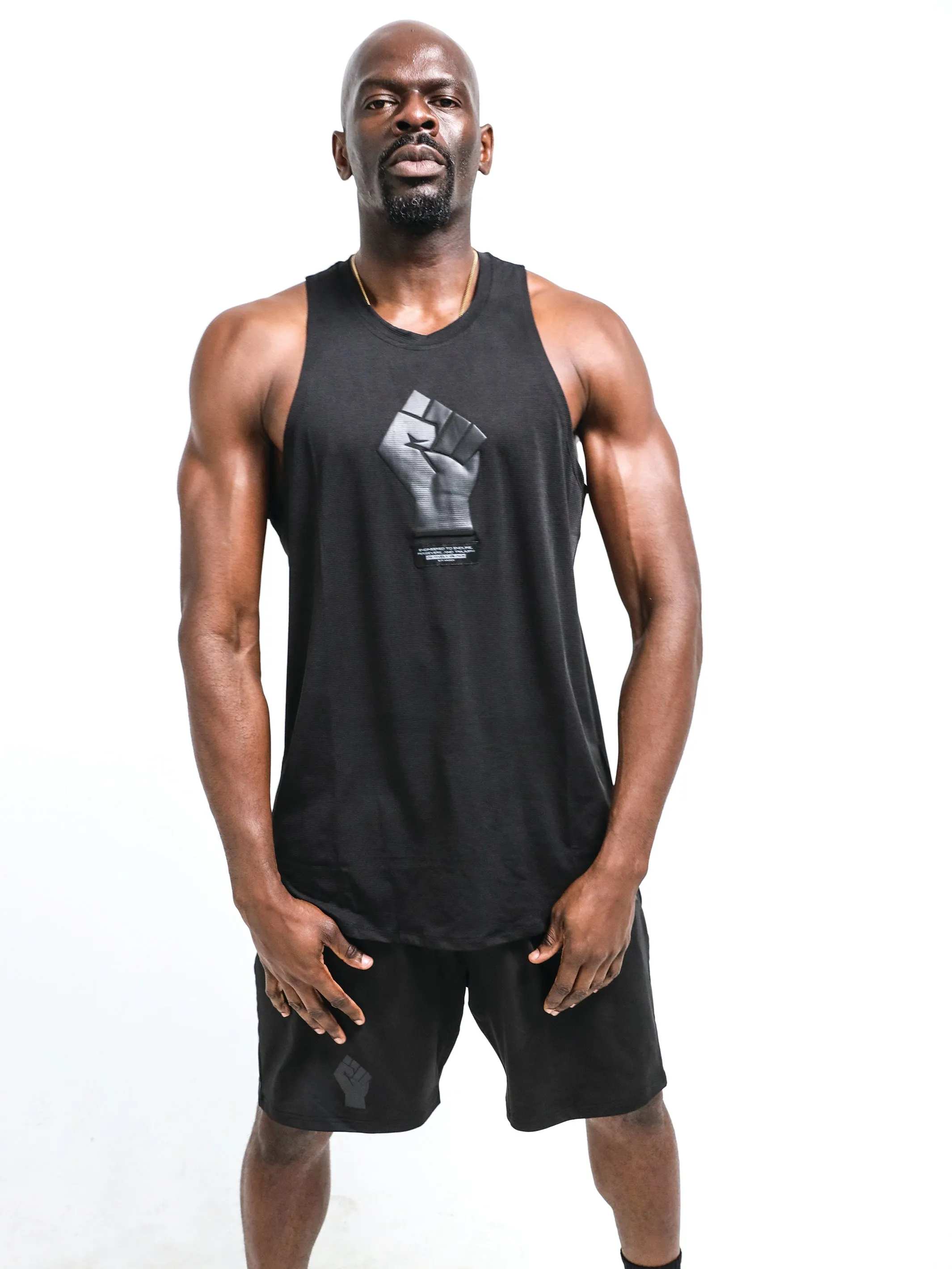 Men's Black Fist Performance Tank