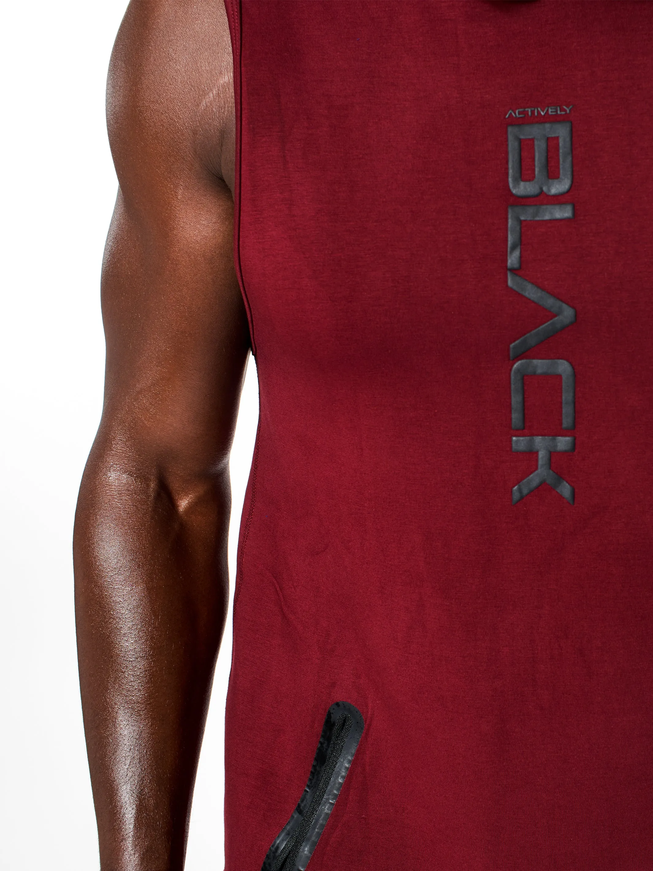 Men's Performance Tech Color Sleeveless Hoodie