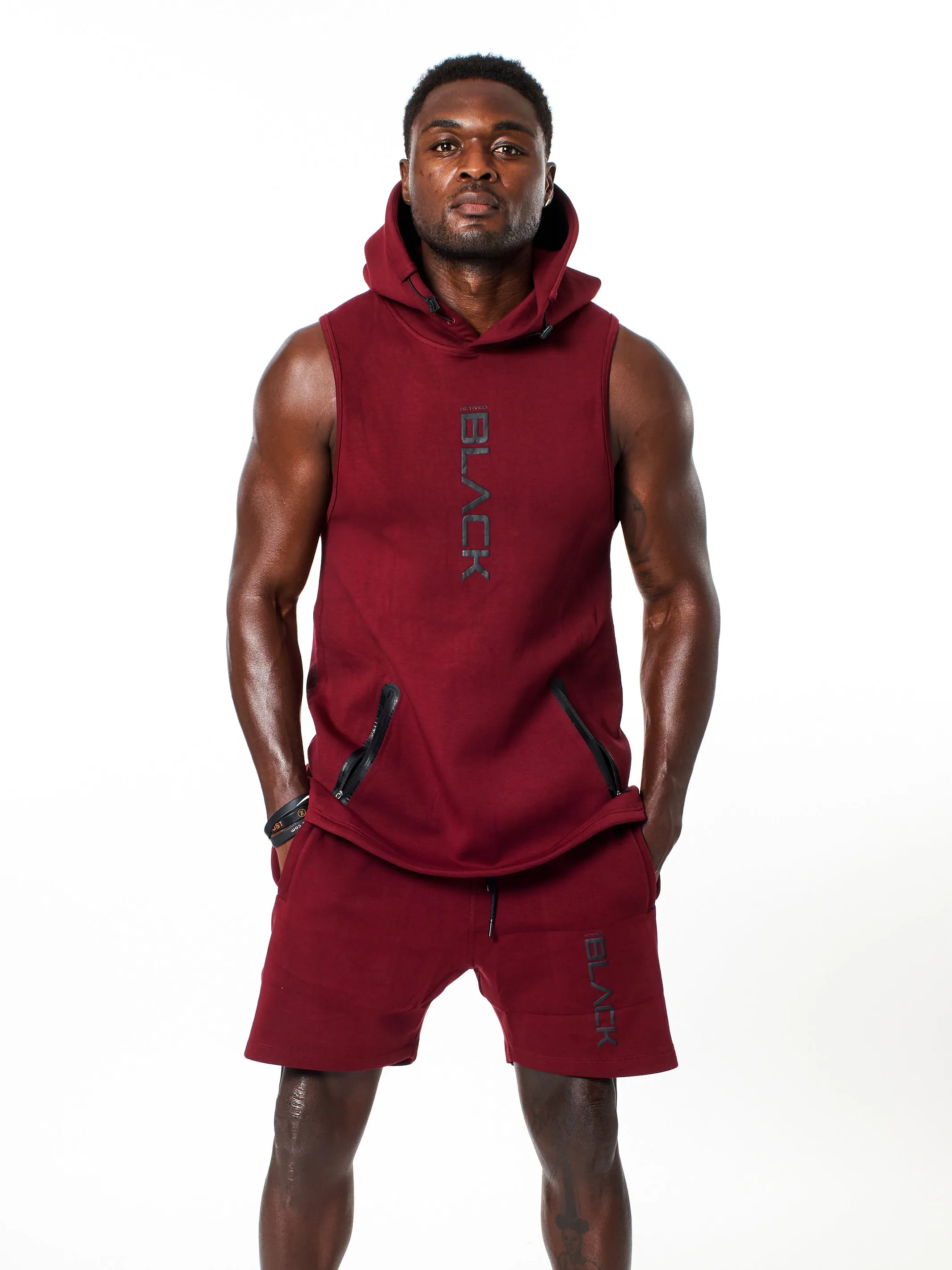 Men's Performance Tech Color Sleeveless Hoodie