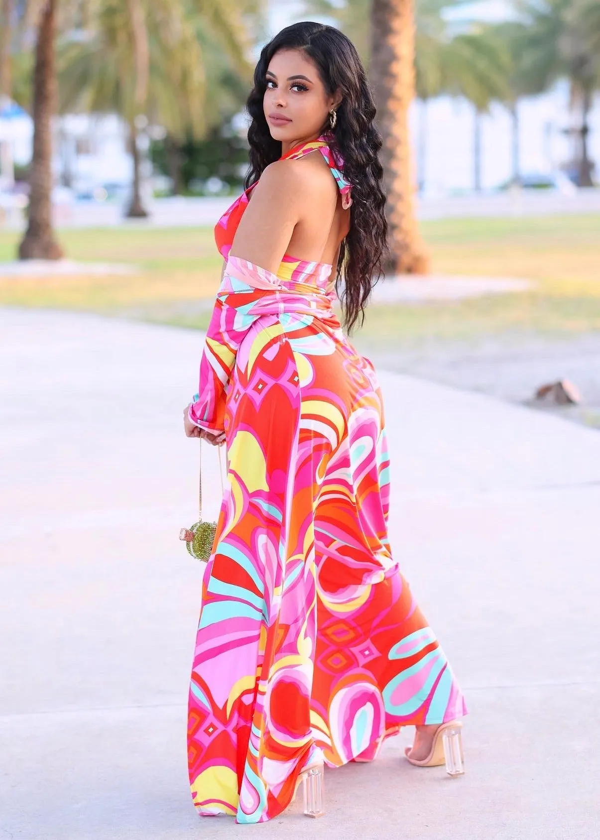 Mitch Two Piece And Long Cardigan Set