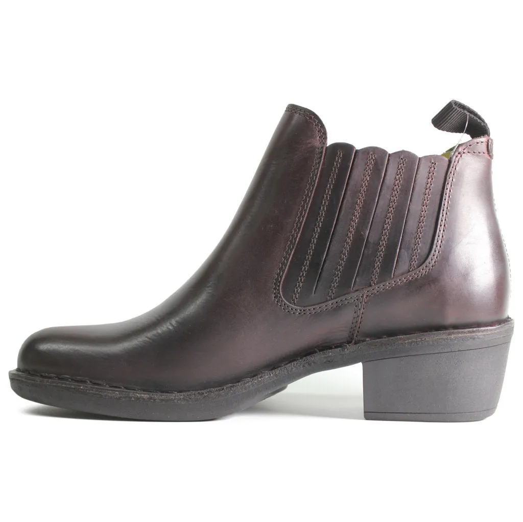 Moof103Fly Rug Leather Women's Chelsea Ankle Boots