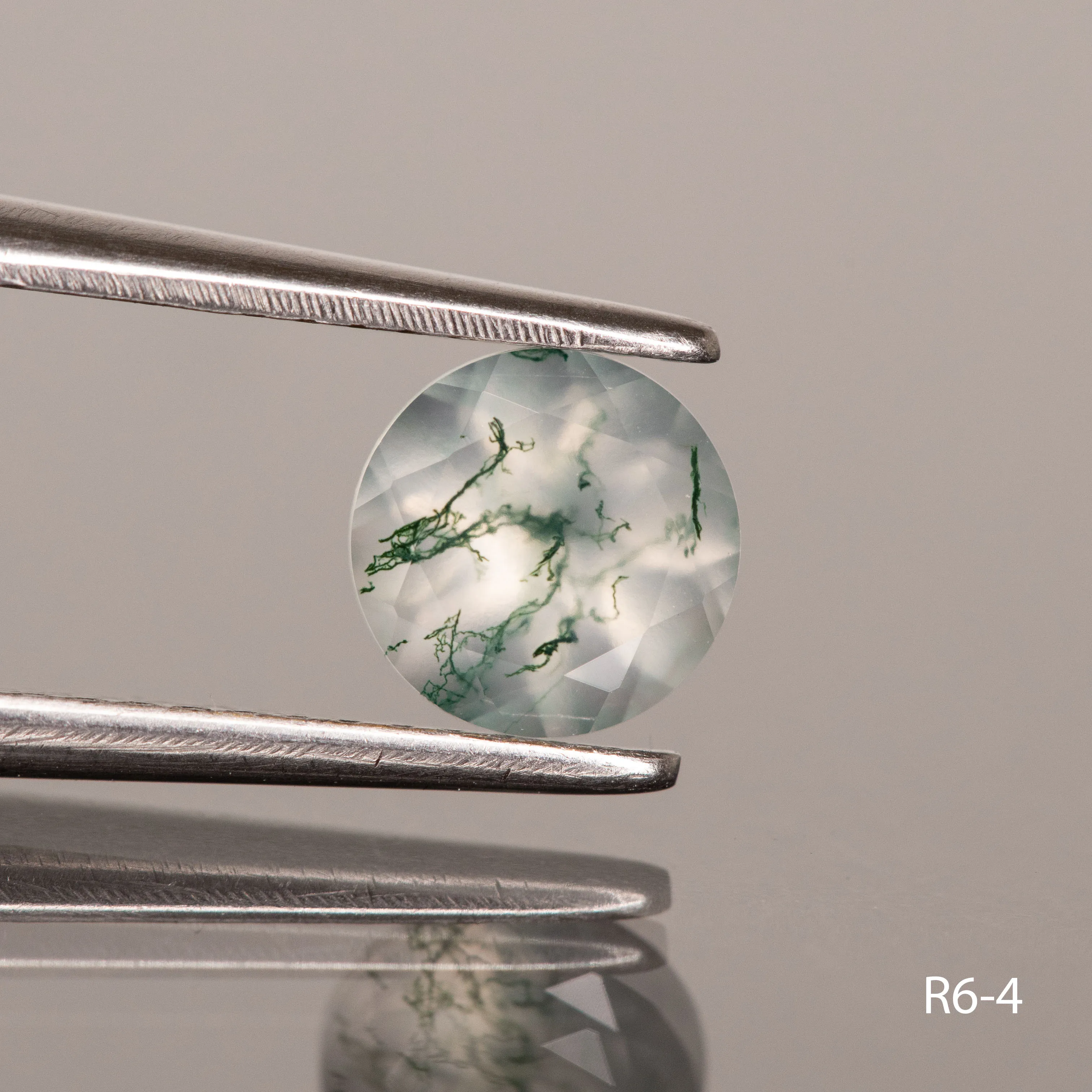 Moss agate | round cut, 6 mm - choose yours