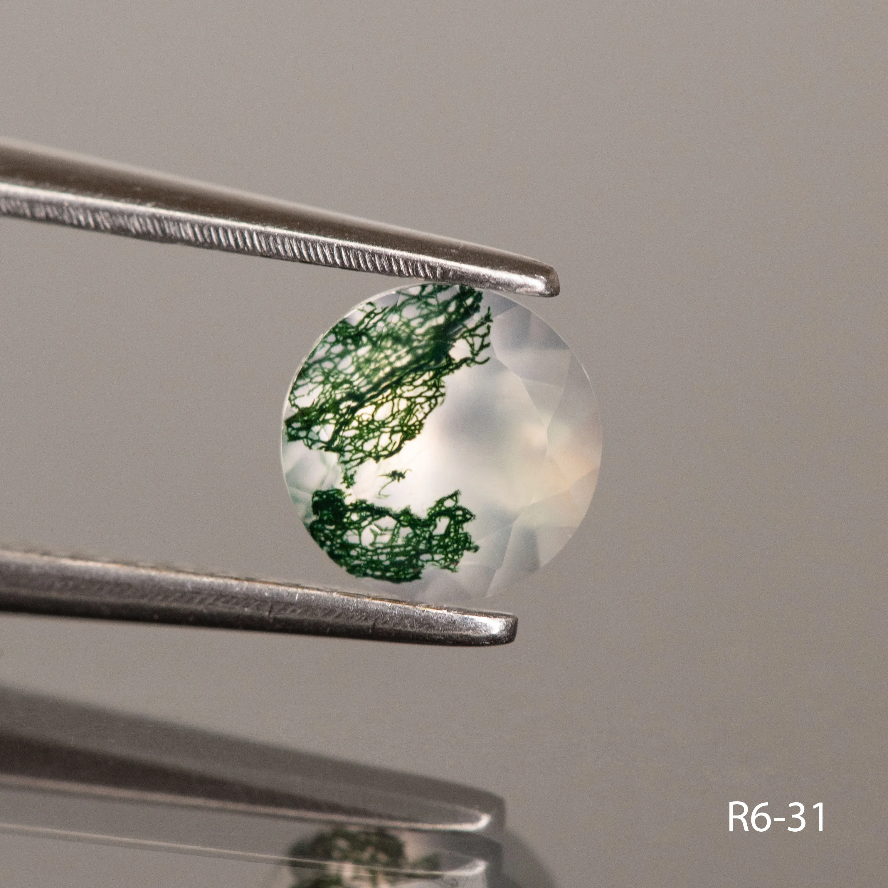 Moss agate | round cut, 6 mm - choose yours