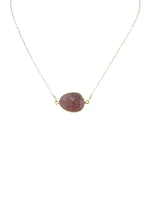 Mrs. Parker Necklace in Cherry Quartz