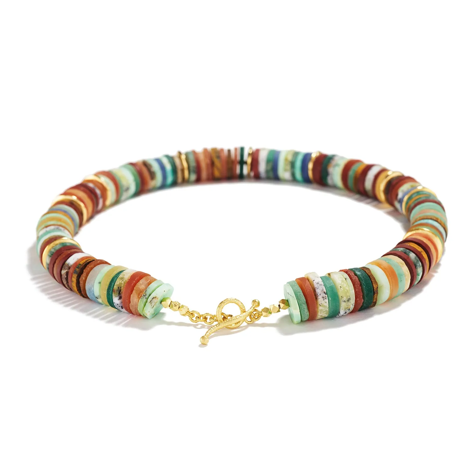 Multi Colored Stone Necklace